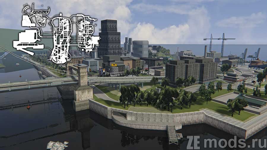 "Liberty City" map for Assetto Corsa