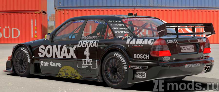 Mercedes-Benz C180 DTM mod for Assetto Corsa