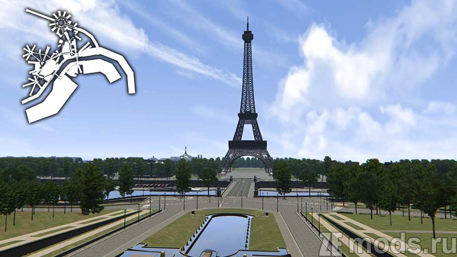 "Real Paris freeroam" map for Assetto Corsa