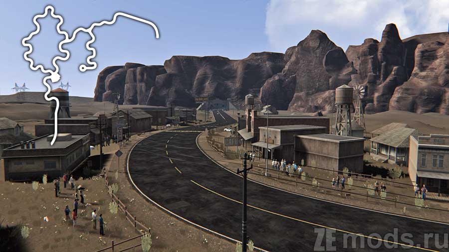 "Red Rock Summer" map for Assetto Corsa