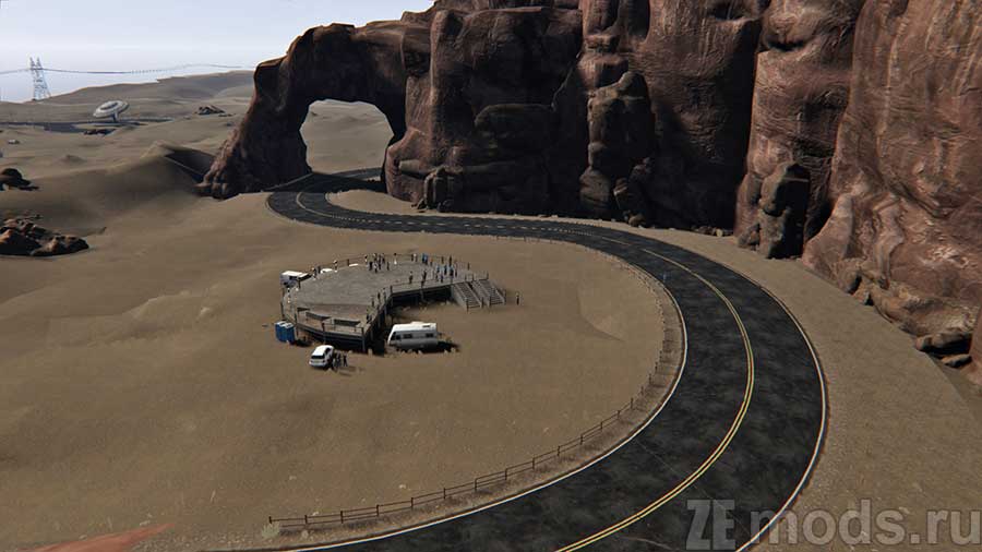 "Red Rock Summer" map mod for Assetto Corsa