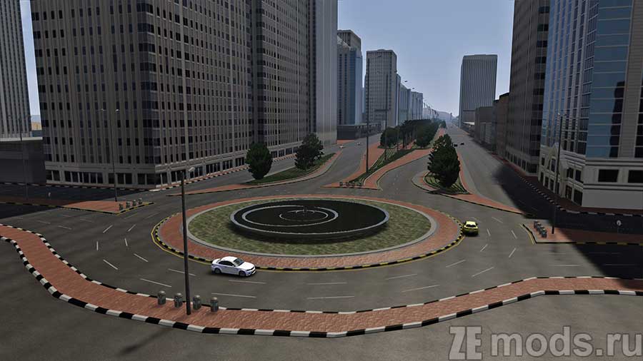 "Saudi Arabia streets" map mod for Assetto Corsa