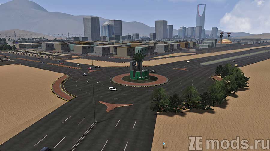 "Saudi Arabia streets" map mod for Assetto Corsa