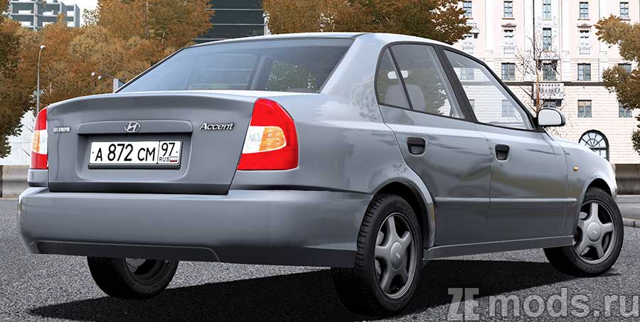 Hyundai Accent mod for City Car Driving 1.5.9.2