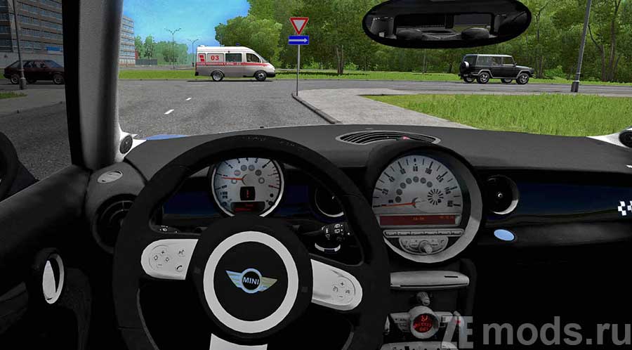 MINI John Cooper Works mod for City Car Driving 1.5.9.2