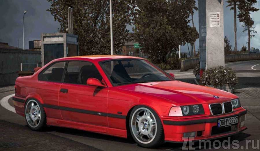 BMW E36 Compact for Euro Truck Simulator 2 (1.47)