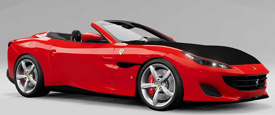 Ferrari Portofino mod for BeamNG.drive