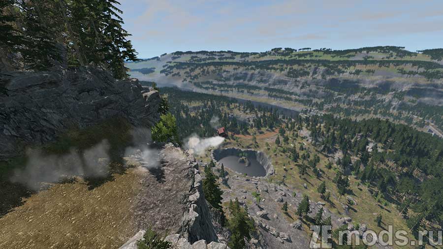 "Glacier View" map mod for BeamNG.drive