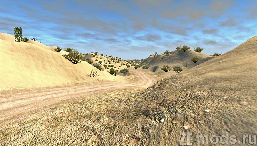 "Off Road Open Desert Trails" map for BeamNG.drive