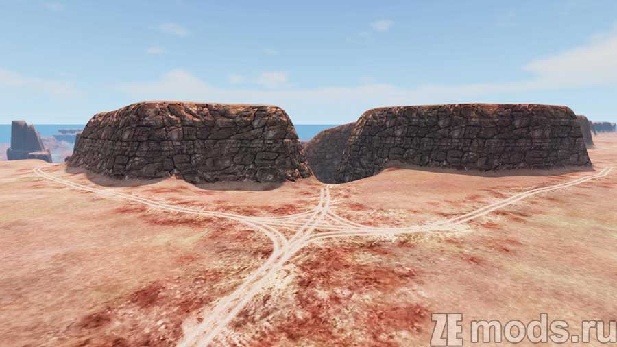 "Wreckage Road" map mod for BeamNG.drive