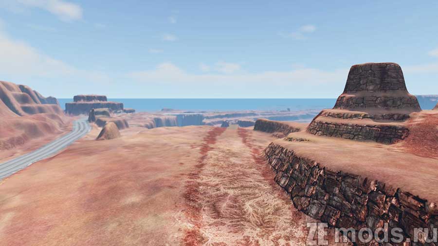 "Wreckage Road" map mod for BeamNG.drive