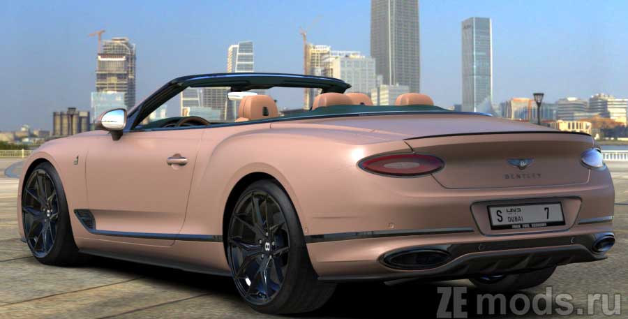 Bentley Continental GT III Convertible mod for Assetto Corsa