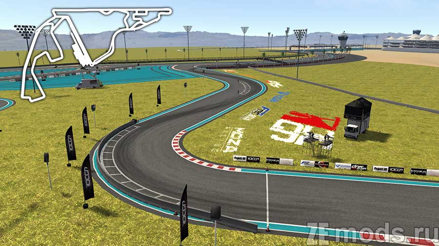 "DCGP Yas Marina 2023" map for Assetto Corsa