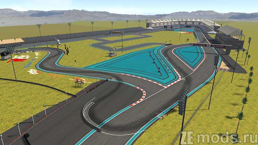 "DCGP Yas Marina 2023" map mod for Assetto Corsa