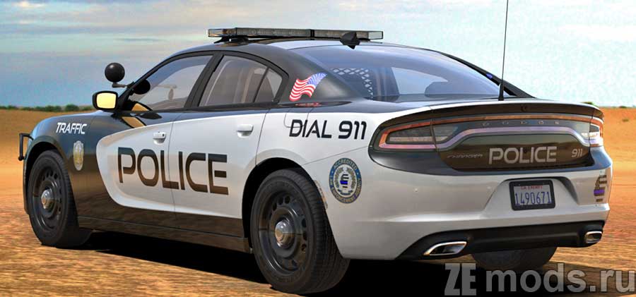 Dodge Charger Police Patrol mod for Assetto Corsa