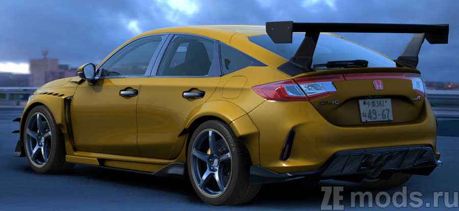 Honda Civic Type-R 2023 No Hesi Spec mod for Assetto Corsa