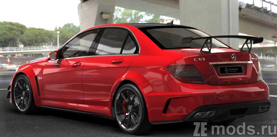 Mercedes-Benz C63 AMG Black Series (sedan) mod for Assetto Corsa