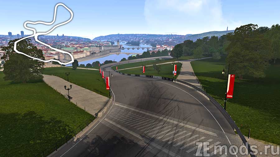 "Prague" map for Assetto Corsa