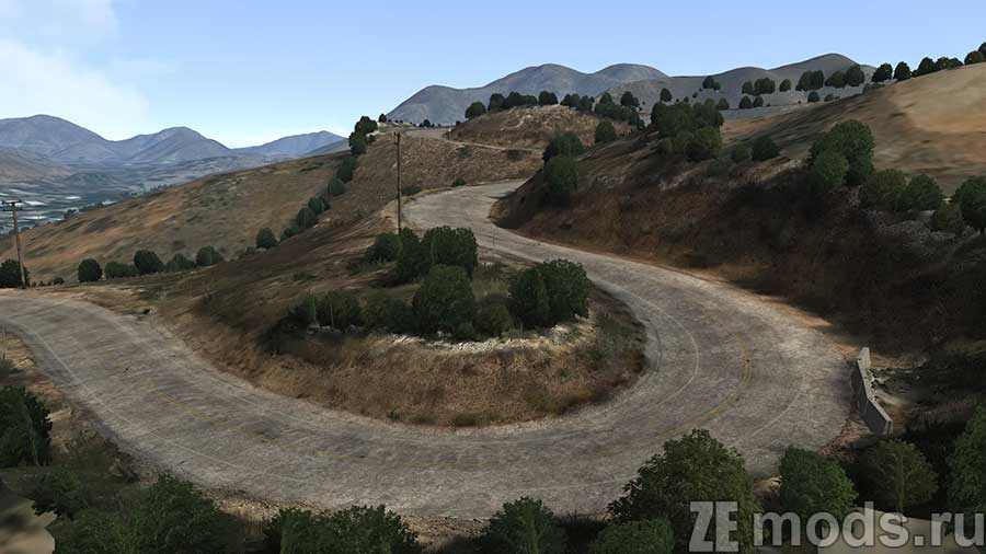 "The Snake" map mod for Assetto Corsa