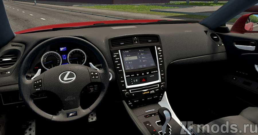 Lexus IS-F mod for City Car Driving 1.5.9.2