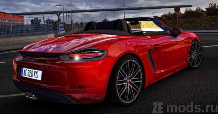 Porsche 718 Boxster S mod for Euro Truck Simulator 2