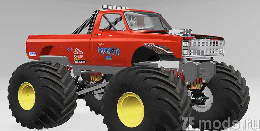 Leafer Monster Truck mod for BeamNG.drive